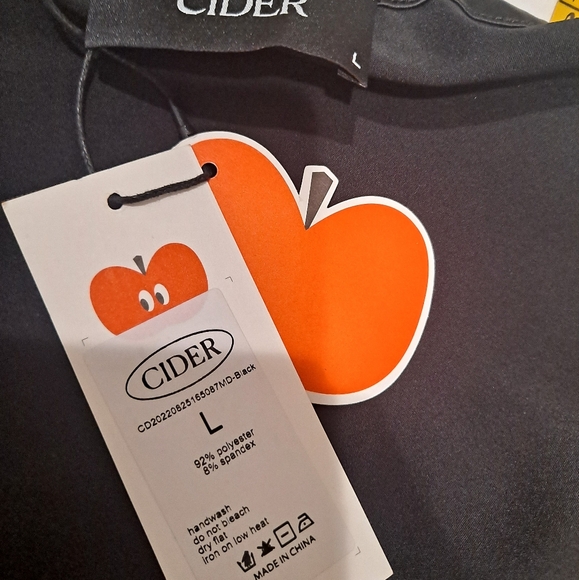 NWT Black Satin Cowl Neck Cami Mini Dress Size Large - Picture 5 of 7